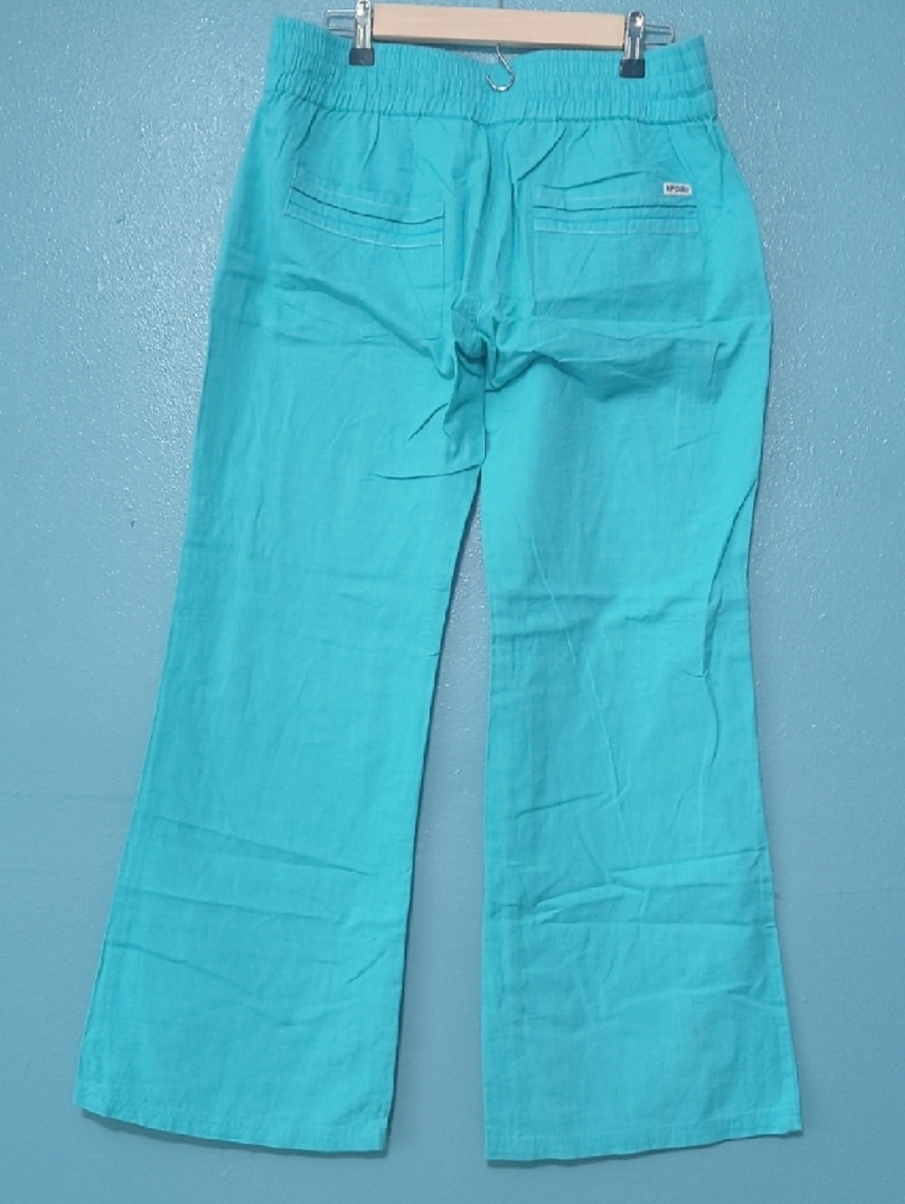 Rip Curl Teal Wide-Leg Drawstring Pants - Picture 3 of 5